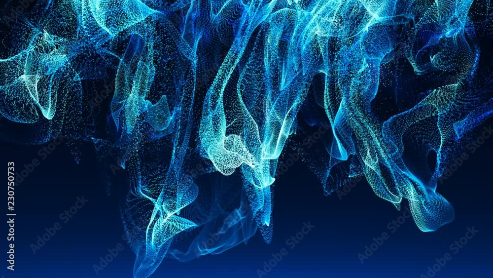 Abstract Magic Surreal Dots  -Blue-Motion Graphic -4K UHD 3840-2160
