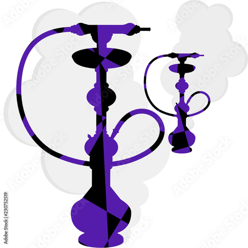 Chess silhouette hiden  hookah