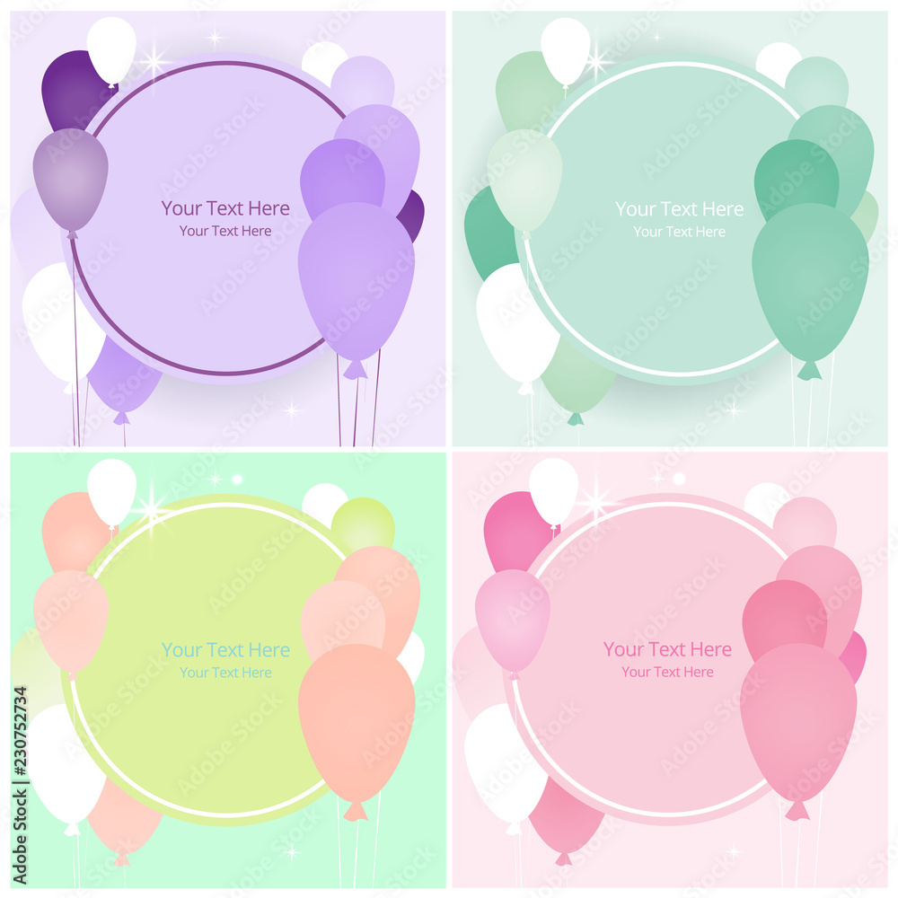 Balloons sale business template