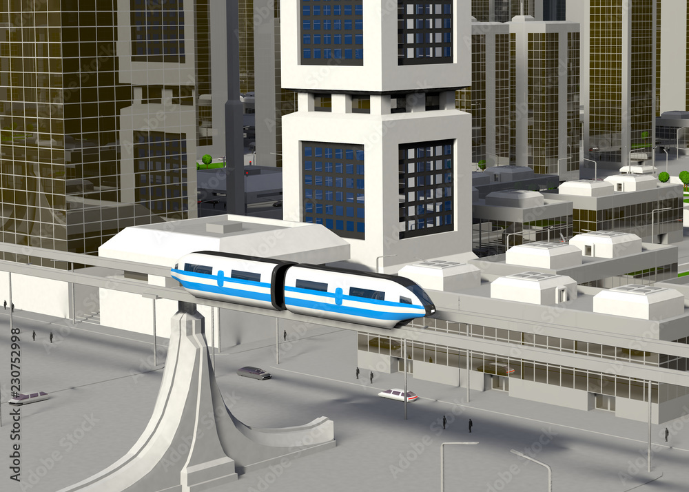 Futuristic City 3d-Illustration Futuristic City 3d-Illustration