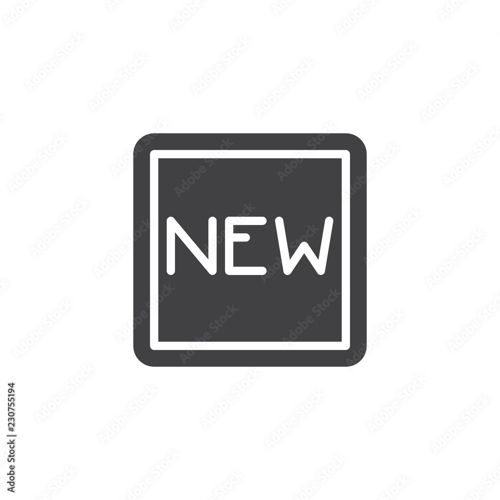 New product vector icon. filled flat sign for mobile concept and web design. Promotion simple solid icon. Symbol, logo illustration. Pixel perfect vector graphics New product vector icon. filled flat sign for mobile concept and web design. Promotion simple solid icon. Symbol, logo illustration. Pixel perfect vector graphics