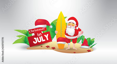 christmas in july design with 3d concept