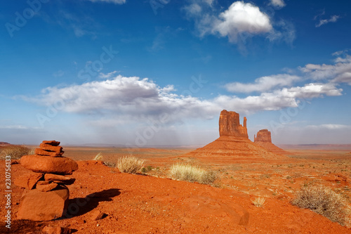 Cairn à Monument Valley, Arizona / Utah / Navajo, USA