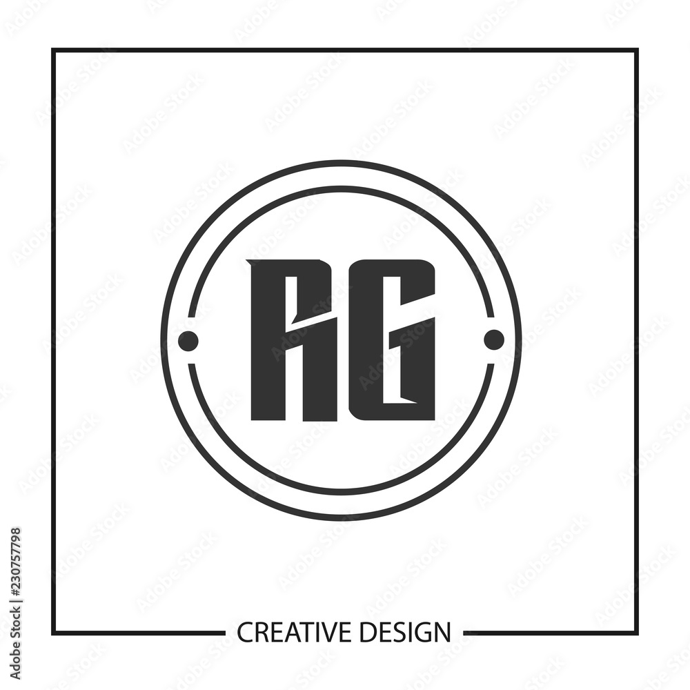 Initial Letter RG Logo Template Design Initial Letter RG Logo Template Design