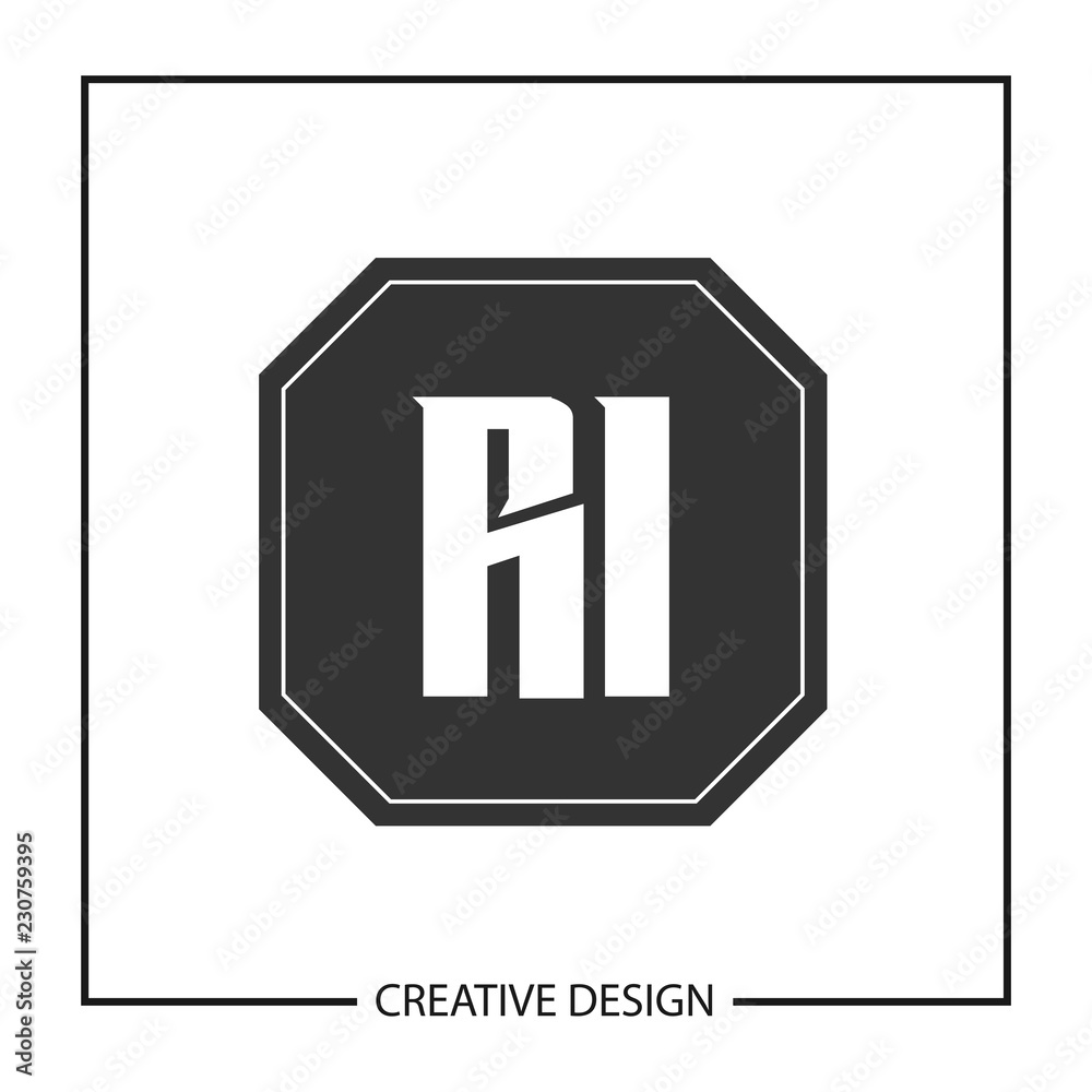Initial Letter RI Logo Template Design Initial Letter RI Logo Template Design
