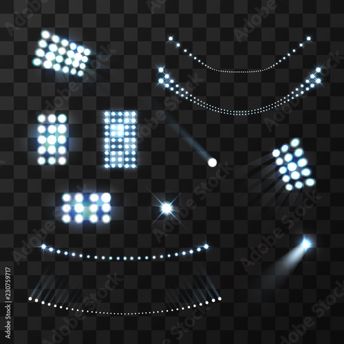 Stadium Blue Lights Set