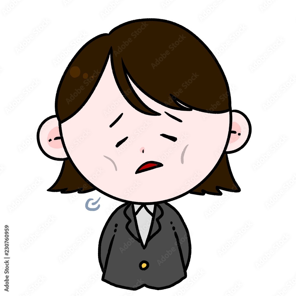 女性社員 げっそり