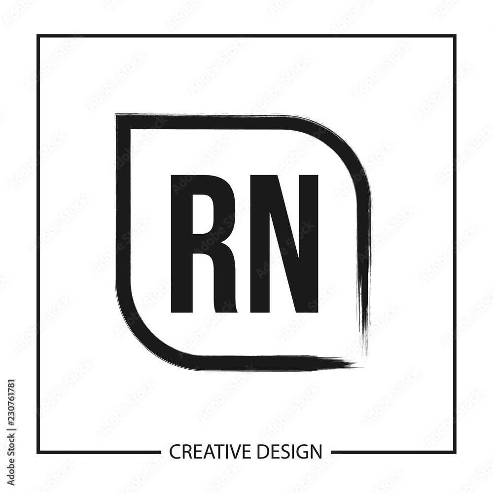 Initial Letter RN Logo Template Design Initial Letter RN Logo Template Design