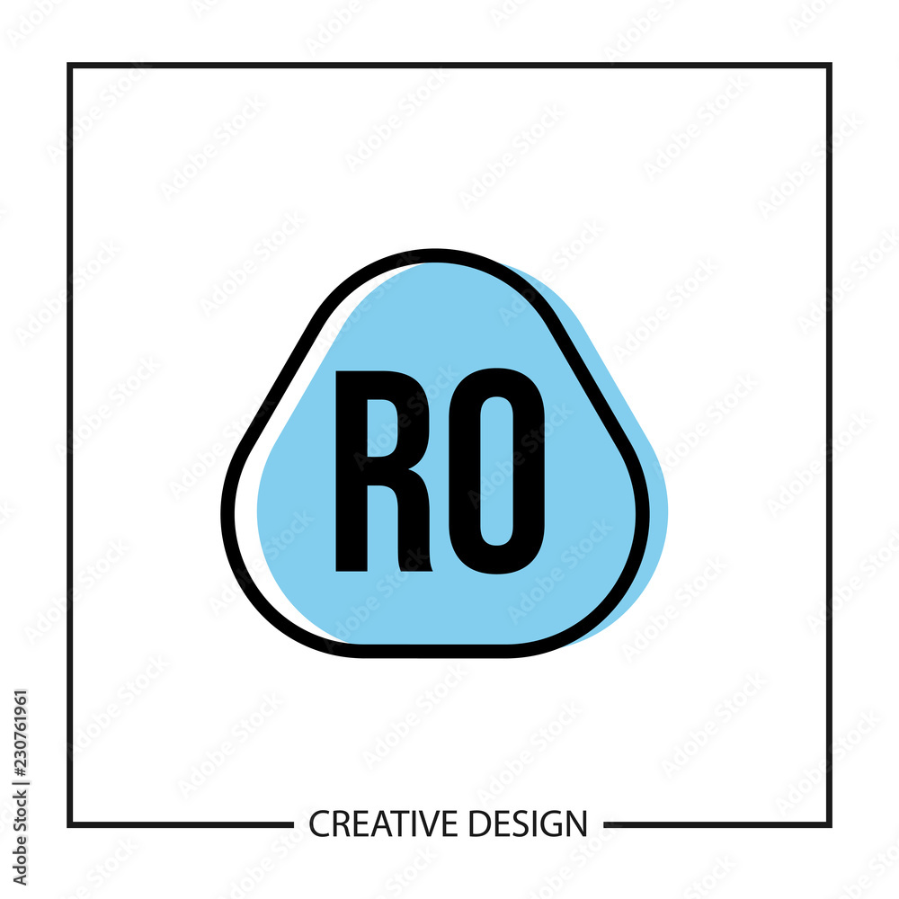 Initial Letter RO Logo Template Design Initial Letter RO Logo Template Design