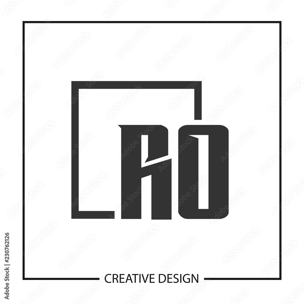 Initial Letter RO Logo Template Design Initial Letter RO Logo Template Design