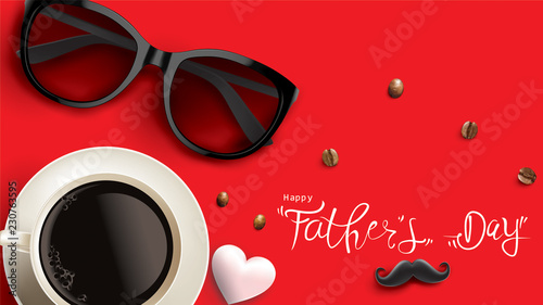 Happy Father’s Day design with fun concept and pastel color