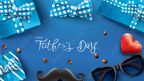 Happy Father’s Day design with fun concept and pastel color