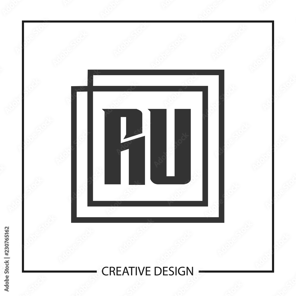 Initial Letter RU Logo Template Design Initial Letter RU Logo Template Design