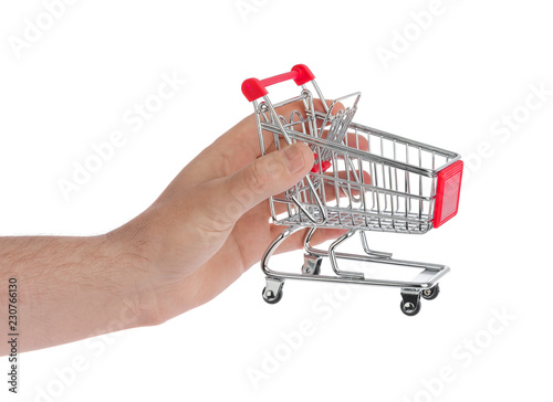 Hand with shopping cart