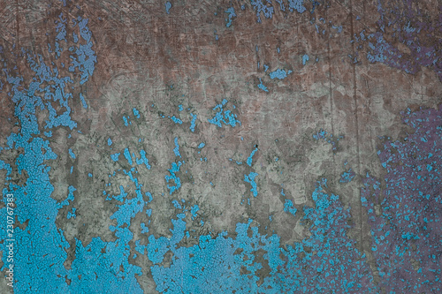Fototapeta Ciemny beton z niebieskimi plamami