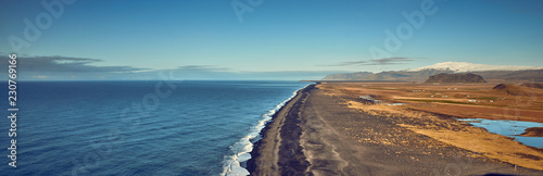 view of the coast of the Atlantic Ocean in Iceland