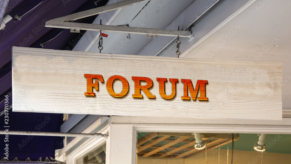 Fototapeta premium Schild 343 - Forum