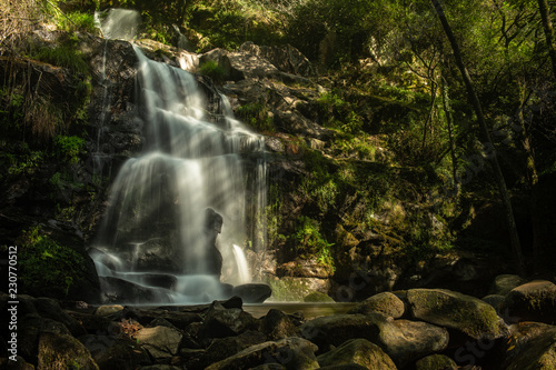 Beautiful waterfall in Cabreia Portugal