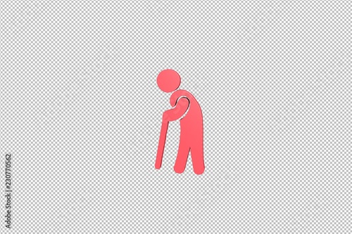 Illustration of Retirement on transparent background