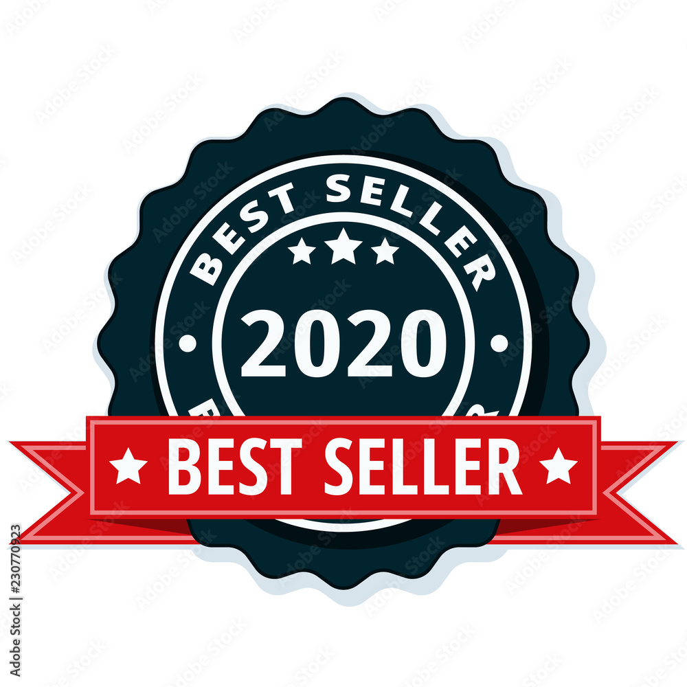 Best Seller 2020 label illustration Best Seller 2020 label illustration