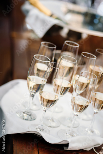 Champagne glasses for a special occasion