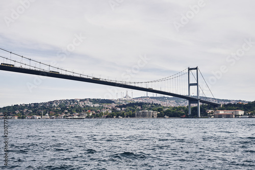 The Bosphorus Bridge connects the Asian side and the European side in Istanbul © badahos