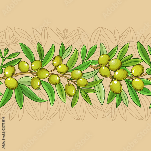 olive vector pattern