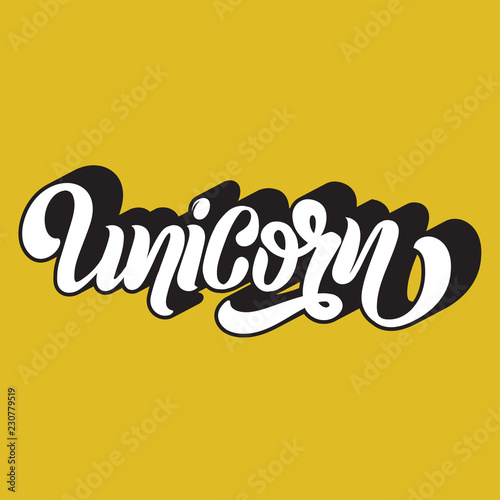 Vector handwritten unique lettering. Template for card, poster, banner, print for t-shirt, placard.