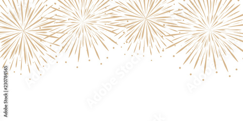 fireworks isolated on white background