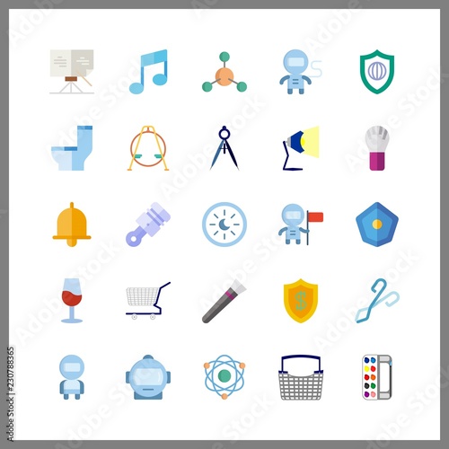 element icons set. guard, modern, journey and craft graphic works