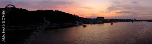 View on K�iv during sunset. City landscape. © badahos