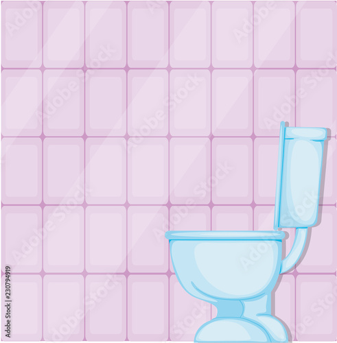 A toilet bowl in toilet