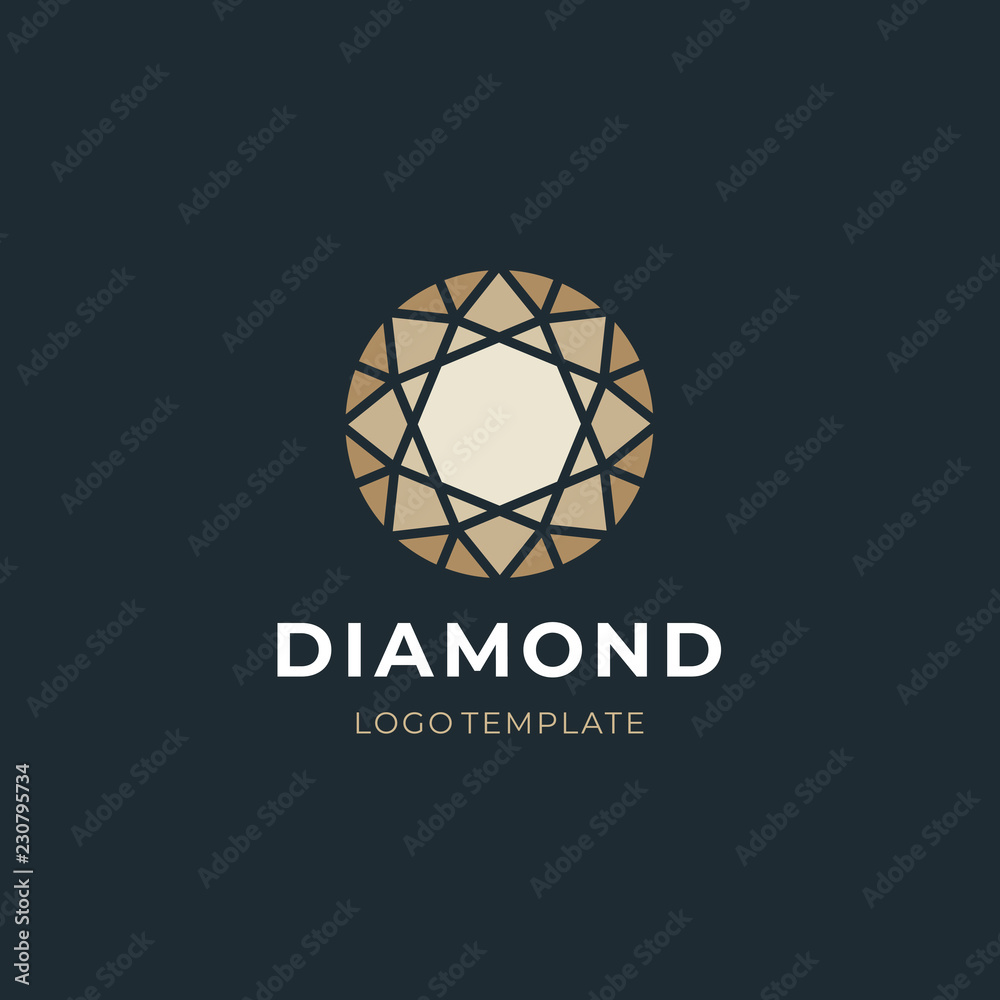 Diamond Logotype Concept - obrazy, fototapety, plakaty 