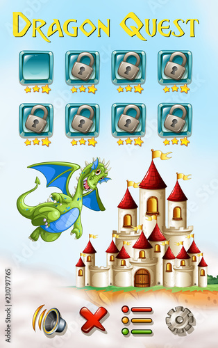 A dragon game template