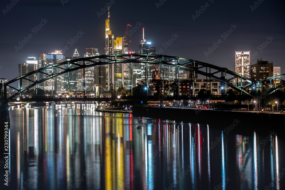 frankfurt city at night