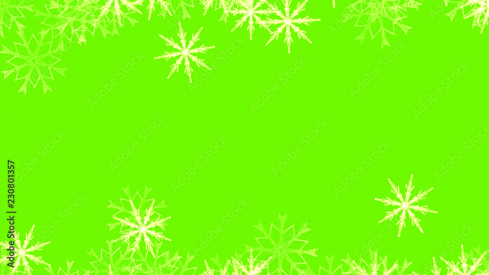 Abstract background with a variety of colorful snowflakes. Big and small. Abstract background with a variety of colorful snowflakes. Big and small.
