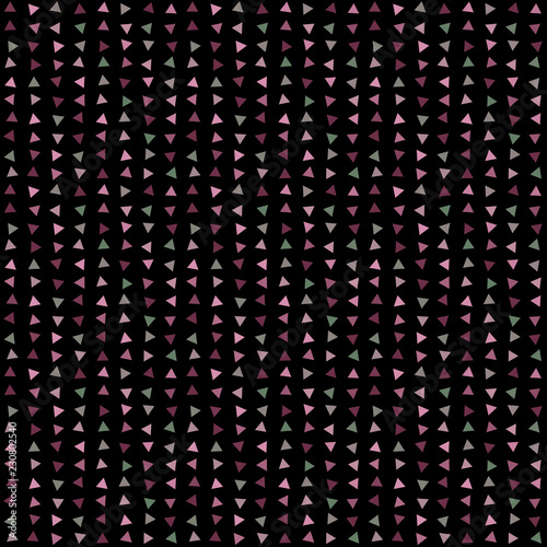 Abstract seamless pattern background with multi-colored varied triangles.