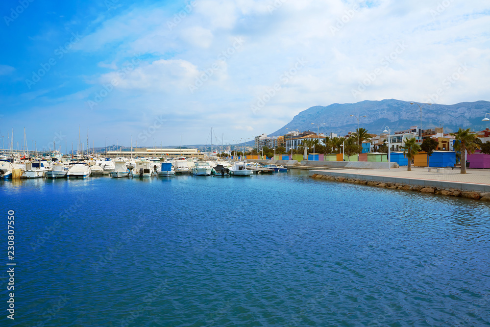 Denia Port marina in Alicante Mediterranean