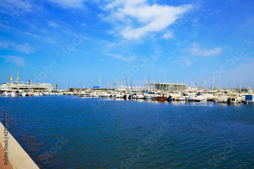 Denia Port marina in Alicante Mediterranean © lunamarina