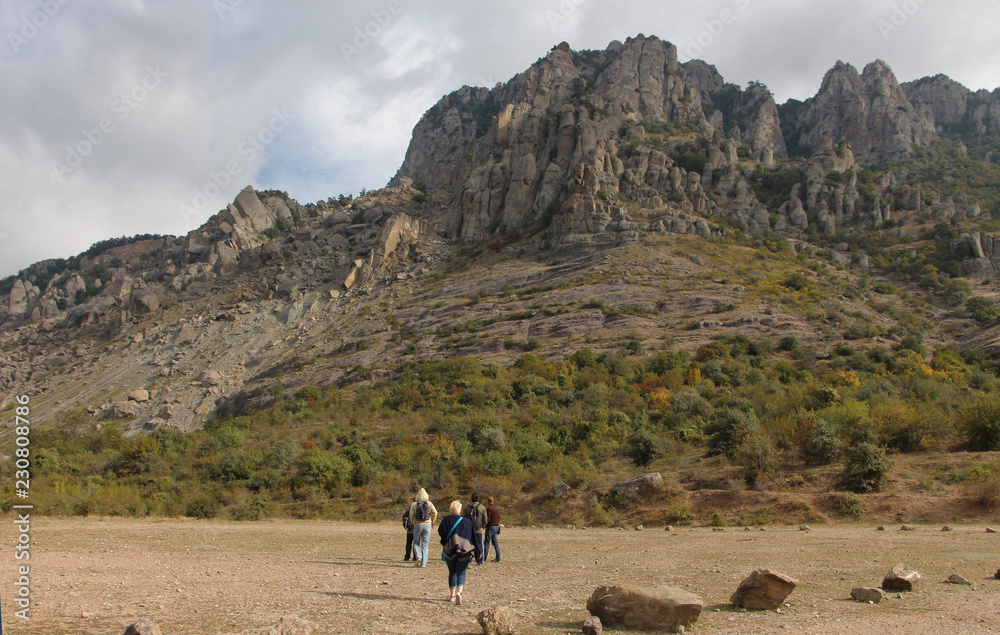 Obraz premium hiking in the mountains