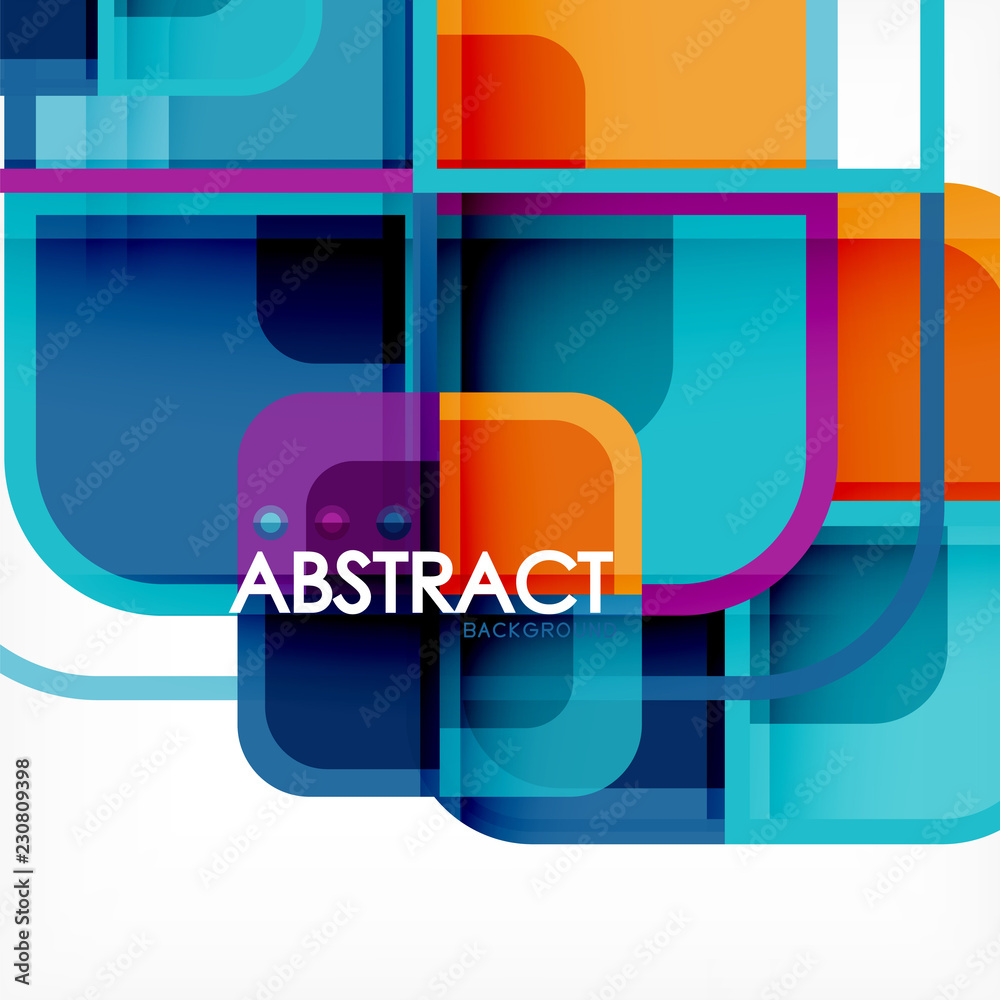 Square geometric abstract background, paper art design for cover design, book template, poster, cd cover illustration Square geometric abstract background, paper art design for cover design, book template, poster, cd cover illustration