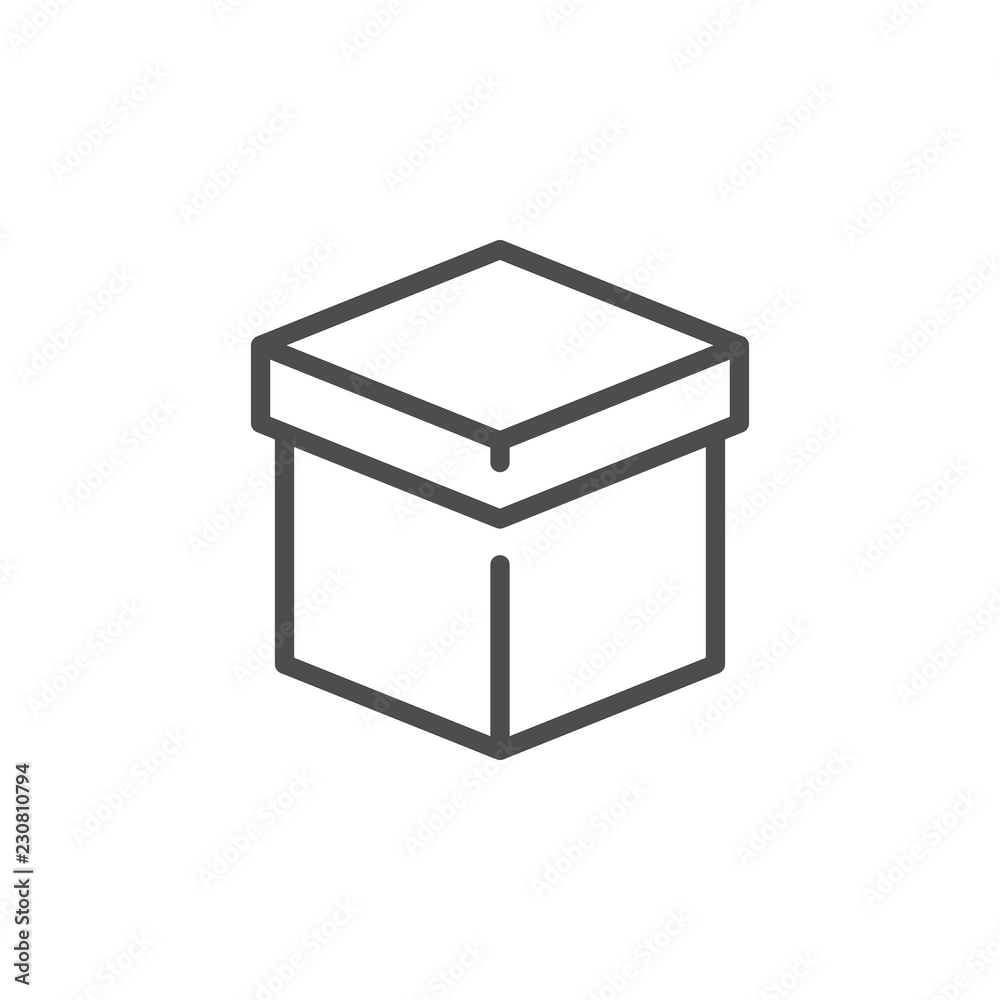Box line icon Box line icon