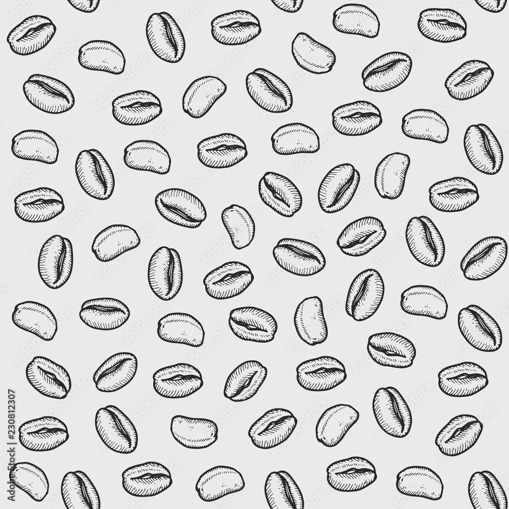 coffee bean seamless pattern coffee bean seamless pattern