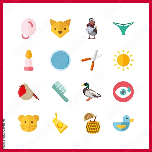 orange icon. crucible and fox vector icons in orange set. Use this illustration for orange works.