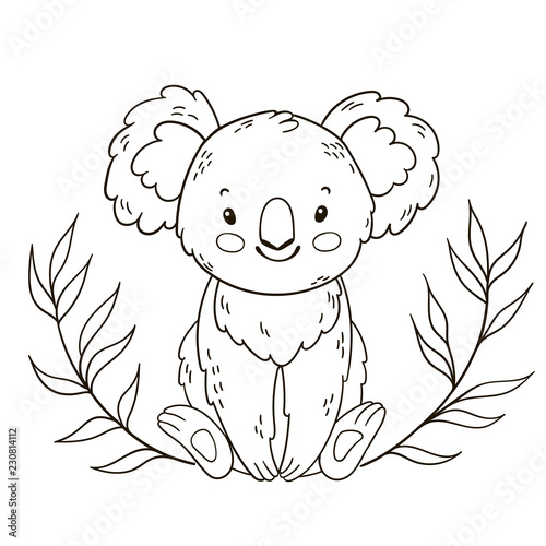 Canvas Print Cute Australian Koala Bear