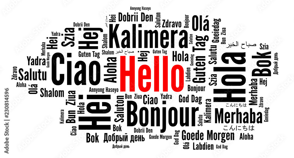 Hello In Different Languages Word Cloud Stock Illustration Adobe Stock hello-in-different-languages-word-cloud-stock-illustration-adobe-stock