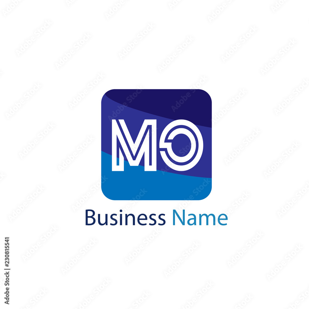 Fototapeta premium Initial Letter MO Logo Template Design