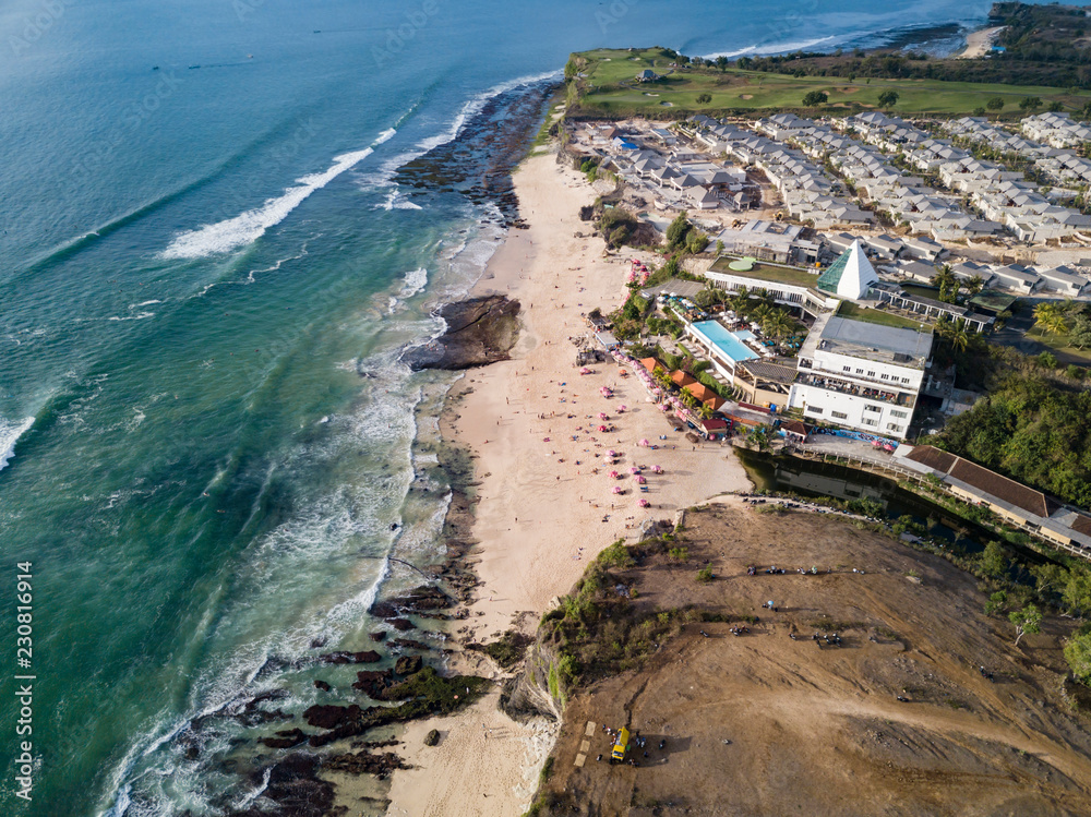 Indonesia, Bali, Aerial view of Dreamland beach Indonesia, Bali, Aerial view of Dreamland beach