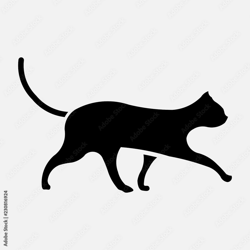 icon black cat, icon cat