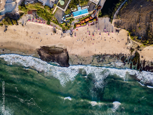 Indonesia, Bali, Aerial view of Dreamland beach photo